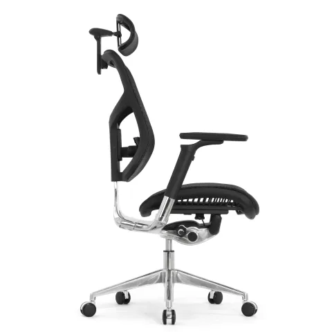 Кресло FALTO STAR ERGO 2 (3D поясничный упор, подлокотик 6D(360), сетка, черный)