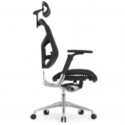 Кресло FALTO STAR ERGO 2 (3D поясничный упор, подлокотик 6D(360), сетка, черный)