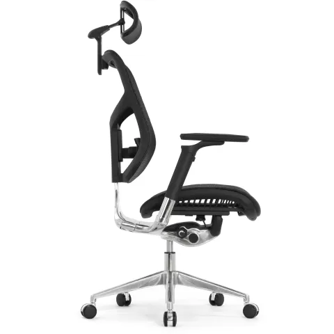 Кресло FALTO STAR ERGO 2 (3D поясничный упор, подлокотик 6D(360), сетка, черный)