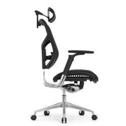 Кресло FALTO STAR ERGO 2 (3D поясничный упор, подлокотик 6D(360), сетка, черный)