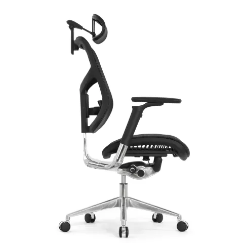 Кресло FALTO STAR ERGO 2 (3D поясничный упор, подлокотик 6D(360), сетка, черный)
