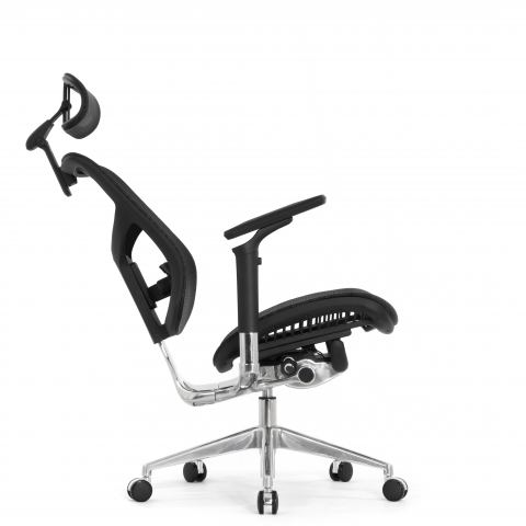 Кресло FALTO STAR ERGO 2 (3D поясничный упор, подлокотик 6D(360), сетка, черный)