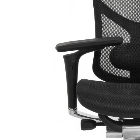 Кресло FALTO STAR ERGO 2 (3D поясничный упор, подлокотик 6D(360), сетка, черный)