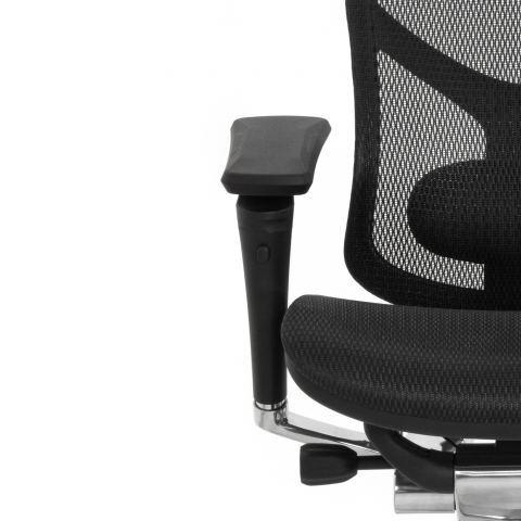 Кресло FALTO STAR ERGO 2 (3D поясничный упор, подлокотик 6D(360), сетка, черный)