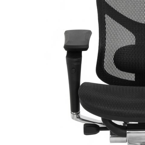 Кресло FALTO STAR ERGO 2 (3D поясничный упор, подлокотик 6D(360), сетка, черный)