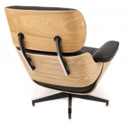 Кресло реклайнер с подставкой для ног Everprof Relax Кожа Черный