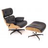 Кресло реклайнер с подставкой для ног Everprof Relax Кожа Черный