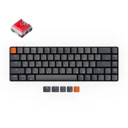 Беспроводная механическая ультратонкая клавиатура Keychron K7, 68 клавиши, RGB подсветка, Red Switch (K7-E1Z)