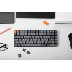 Беспроводная механическая ультратонкая клавиатура QMK Keychron K3 Max, 84 клавиши, RGB-подсветка, Gateron Brown Switch