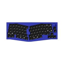 Механическая клавиатура QMK Keychron Q8 Alice-ANSI Knob, (68 кл.), RGB, Hot-Swap, Алюм.корпус, Barebone, синий