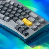 Механическая клавиатура QMK Keychron Q8 Alice-ANSI Knob, (68 кл.), RGB, Hot-Swap, Алюм.корпус, Barebone, синий