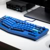 Механическая клавиатура QMK Keychron Q8 Alice-ANSI Knob, (68 кл.), RGB, Hot-Swap, Алюм.корпус, Barebone, синий