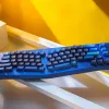 Механическая клавиатура QMK Keychron Q8 Alice-ANSI Knob, (68 кл.), RGB, Hot-Swap, Алюм.корпус, Barebone, синий