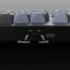 Механическая клавиатура QMK Keychron Q8 Alice-ANSI Knob, (68 кл.), RGB, Hot-Swap, Алюм.корпус, Barebone, синий