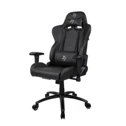 Компьютерное игровое кресло Arozzi Inizio Black PU - Grey logo