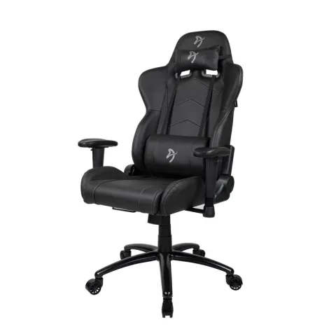 Компьютерное игровое кресло Arozzi Inizio Black PU - Grey logo