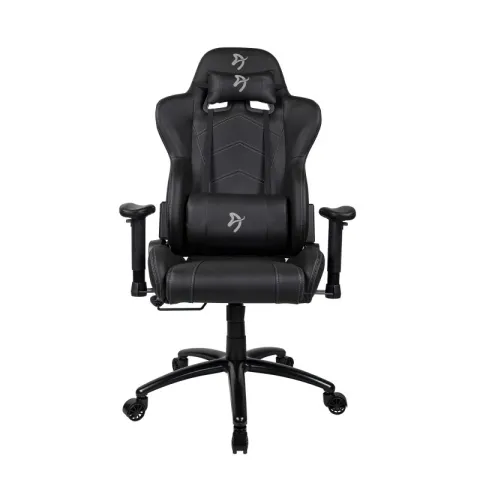 Компьютерное игровое кресло Arozzi Inizio Black PU - Grey logo