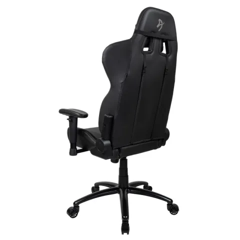 Компьютерное игровое кресло Arozzi Inizio Black PU - Grey logo