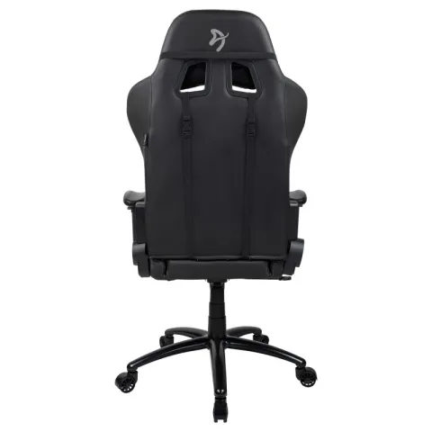Компьютерное игровое кресло Arozzi Inizio Black PU - Grey logo