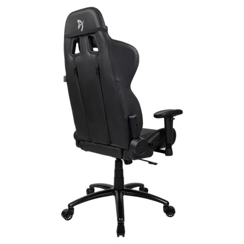 Компьютерное игровое кресло Arozzi Inizio Black PU - Grey logo