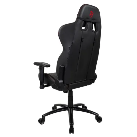 Компьютерное игровое кресло Arozzi Inizio Black PU - Red logo