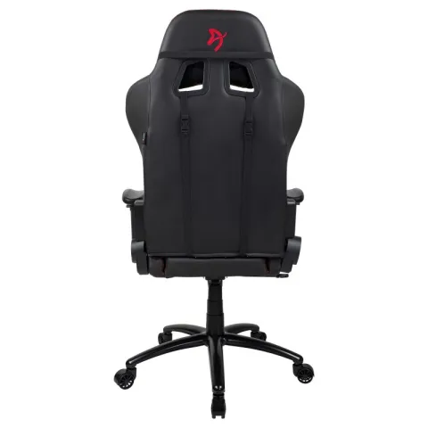 Компьютерное игровое кресло Arozzi Inizio Black PU - Red logo