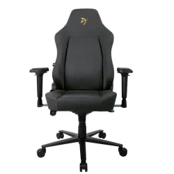 Игровое кресло Arozzi Primo Woven Fabric - Black - Gold logo