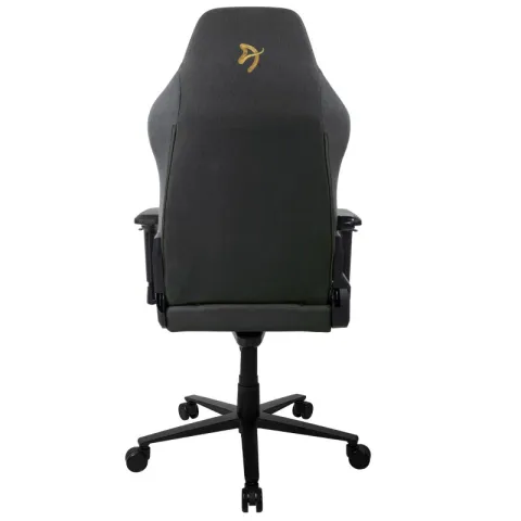 Игровое кресло Arozzi Primo Woven Fabric - Black - Gold logo