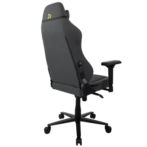 Игровое кресло Arozzi Primo Woven Fabric - Black - Gold logo