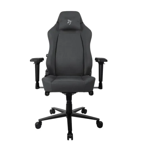 Игровое кресло Arozzi Primo Woven Fabric - Black - Grey logo