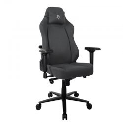 Игровое кресло Arozzi Primo Woven Fabric - Black - Grey logo