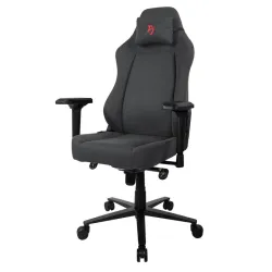 Игровое кресло Arozzi Primo Woven Fabric - Black - Red logo