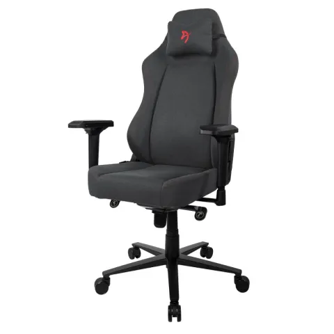 Игровое кресло Arozzi Primo Woven Fabric - Black - Red logo