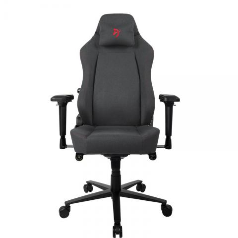 Игровое кресло Arozzi Primo Woven Fabric - Black - Red logo