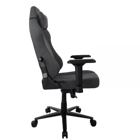 Игровое кресло Arozzi Primo Woven Fabric - Black - Red logo