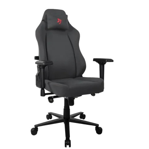 Игровое кресло Arozzi Primo Woven Fabric - Black - Red logo
