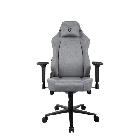 Игровое кресло Arozzi Primo Woven Fabric - Grey - Black logo