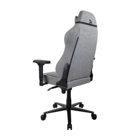Игровое кресло Arozzi Primo Woven Fabric - Grey - Black logo