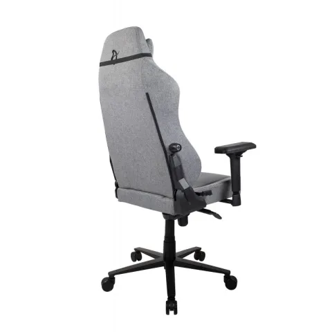 Игровое кресло Arozzi Primo Woven Fabric - Grey - Black logo