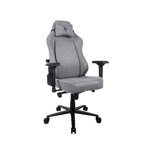 Игровое кресло Arozzi Primo Woven Fabric - Grey - Black logo