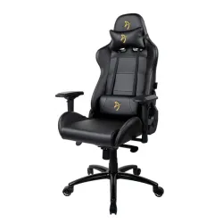 Компьютерное игровое кресло Arozzi Verona Signature Black PU - Gold Logo