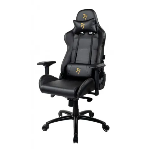 Компьютерное игровое кресло Arozzi Verona Signature Black PU - Gold Logo