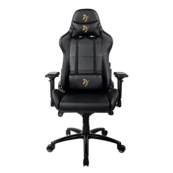 Компьютерное игровое кресло Arozzi Verona Signature Black PU - Gold Logo