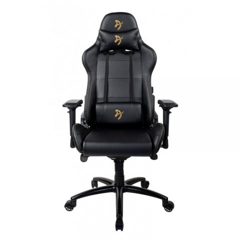 Компьютерное игровое кресло Arozzi Verona Signature Black PU - Gold Logo