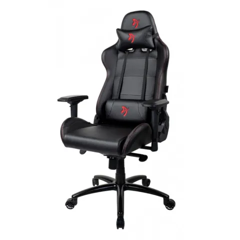 Компьютерное игровое кресло Arozzi Verona Signature Black PU - Red Logo
