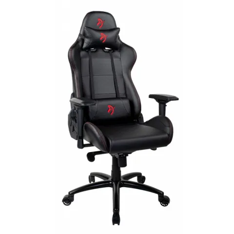 Компьютерное игровое кресло Arozzi Verona Signature Black PU - Red Logo