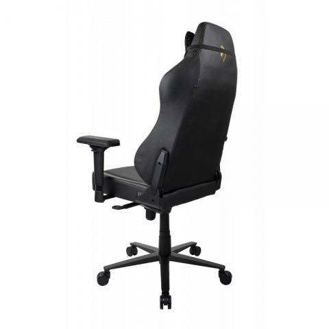 Компьютерное кресло (для геймеров) Arozzi Primo PU - Black - Gold logo