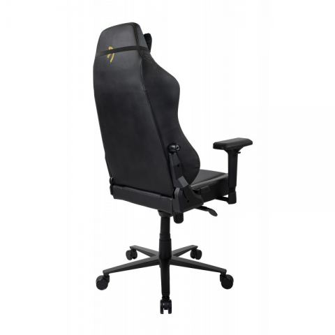 Компьютерное кресло (для геймеров) Arozzi Primo PU - Black - Gold logo