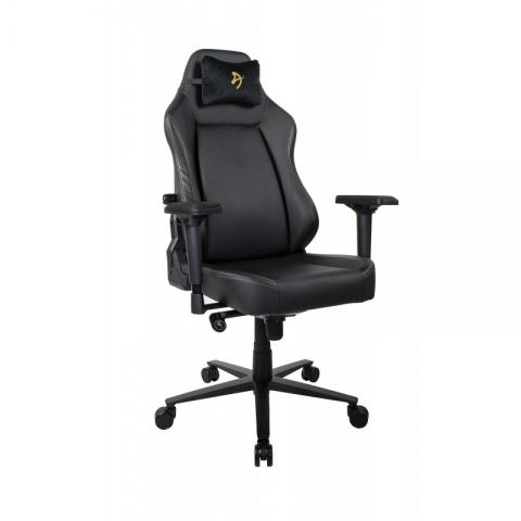 Компьютерное кресло (для геймеров) Arozzi Primo PU - Black - Gold logo