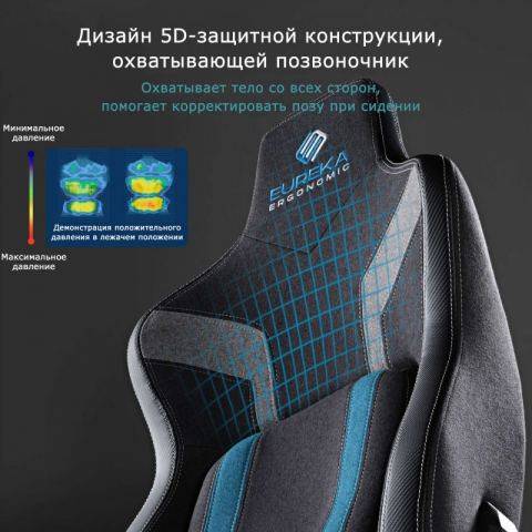 Компьютерное кресло Eureka Python II синий